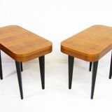 Two Paldao Line Art Deco End Tables By Gilbert Rohde For Herman Miller, C 1940