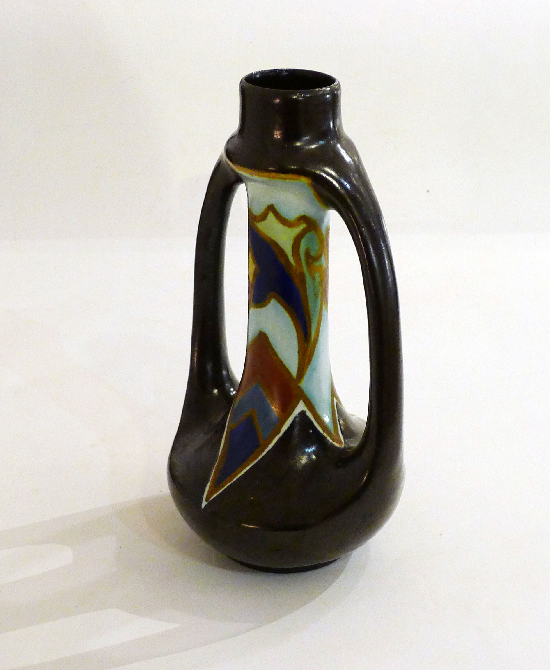 Vase amphora faience mate