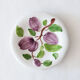 4 vintage plates in slurry fruit decoration