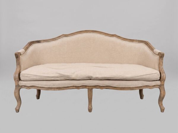 Banquette ancienne style French Provincial / Louis XV