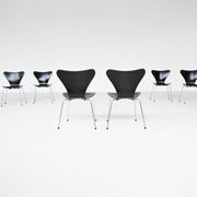 Chaises de salle à manger 'Butterfly' Arne Jacobsen 3107 Fritz Hansen Danemark 1967