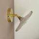 Vintage lampshade wall light in white opaline