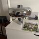 The "Bubble" table lamp in chrome finish, resulting from the collaboration.
