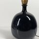 Deep black ceramic ball lamp base