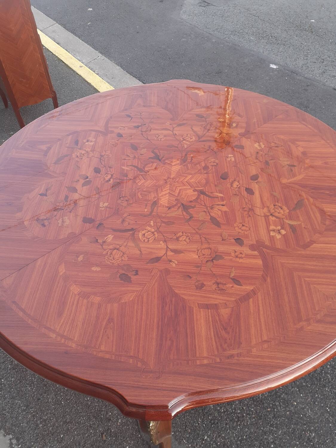 Marquetry dining table