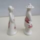 Salt and pepper shakers, ceramic Churchill England