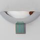 Chrome and crystal wall light, Italy, 1960s