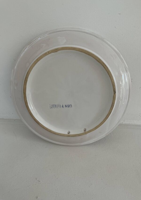 Plat-assiette décorative- Cerasarda le Pavonelle - vintage Italien