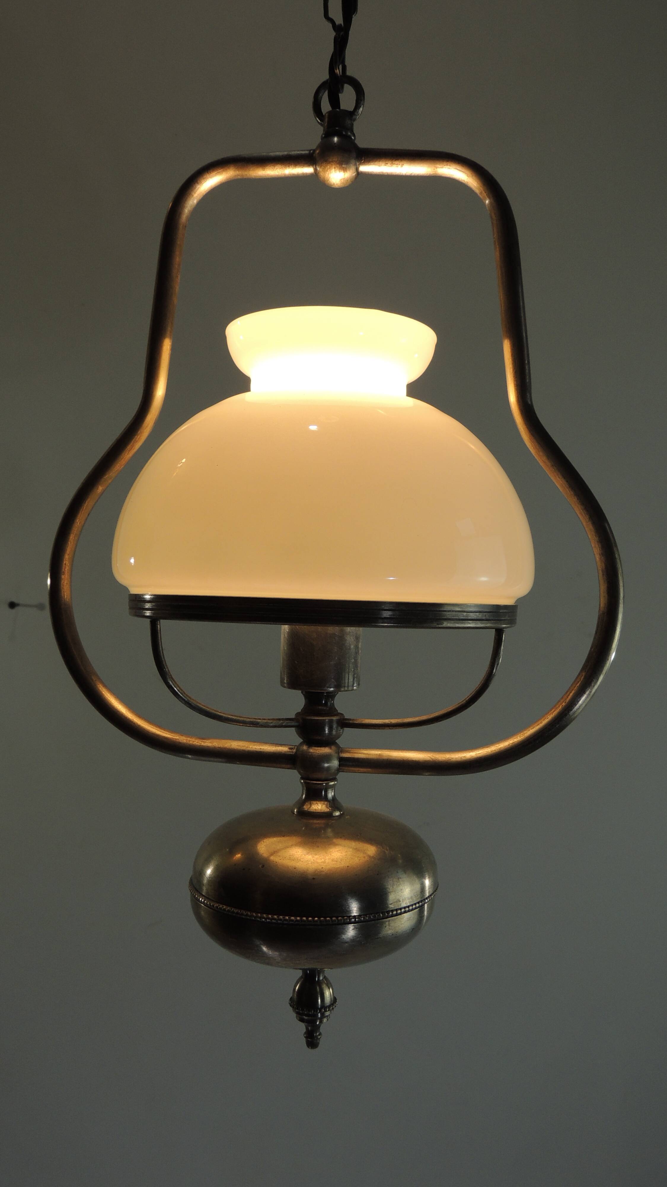 Opaline/vintage pendant light