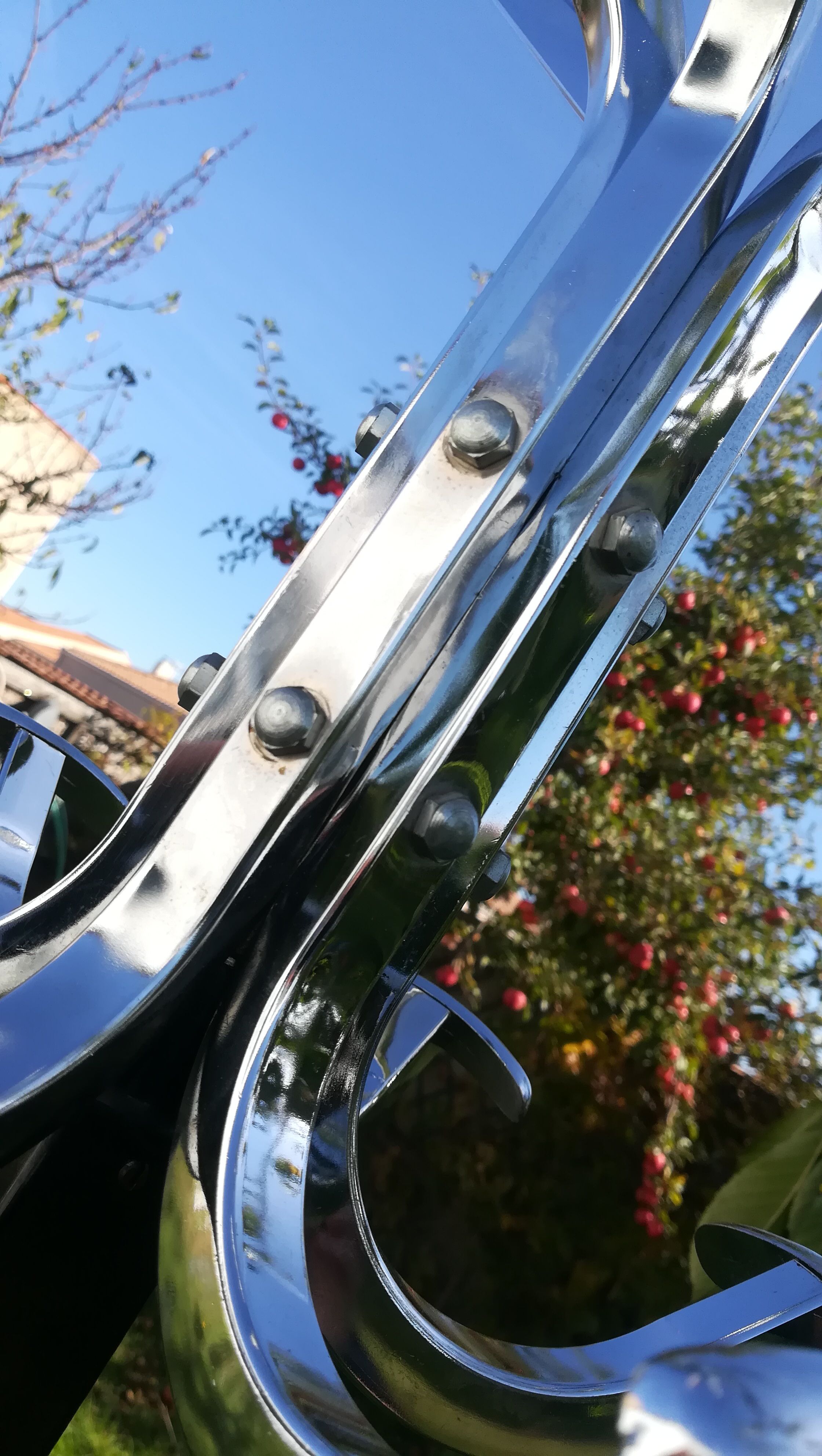 Coat rack on stainless steel stand year 70/80