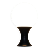 Grande lampe de table en forme de champignon en verre opalin blanc par Stilnovo, années 60