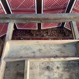 Old solid wood farmhouse table