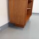 Large vintage oak wood bookcase shelf from the 50s 60s