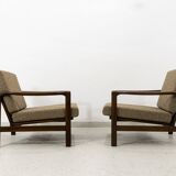 Mid Century Armchairs By Zenon Bączyk, 1960's, Set Of 2