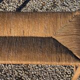 Wooden mulched bench, 3 seats, 50s