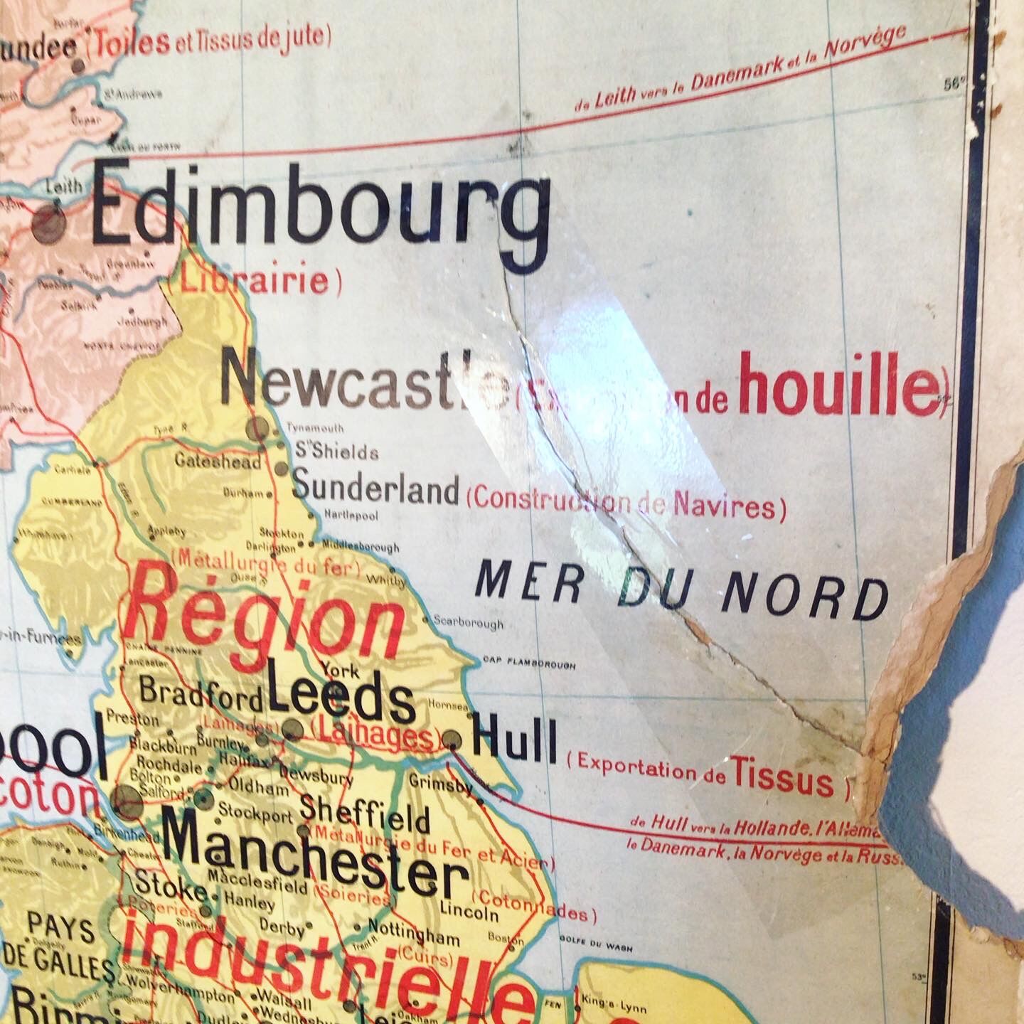 Map Vidal Lablache British Isles