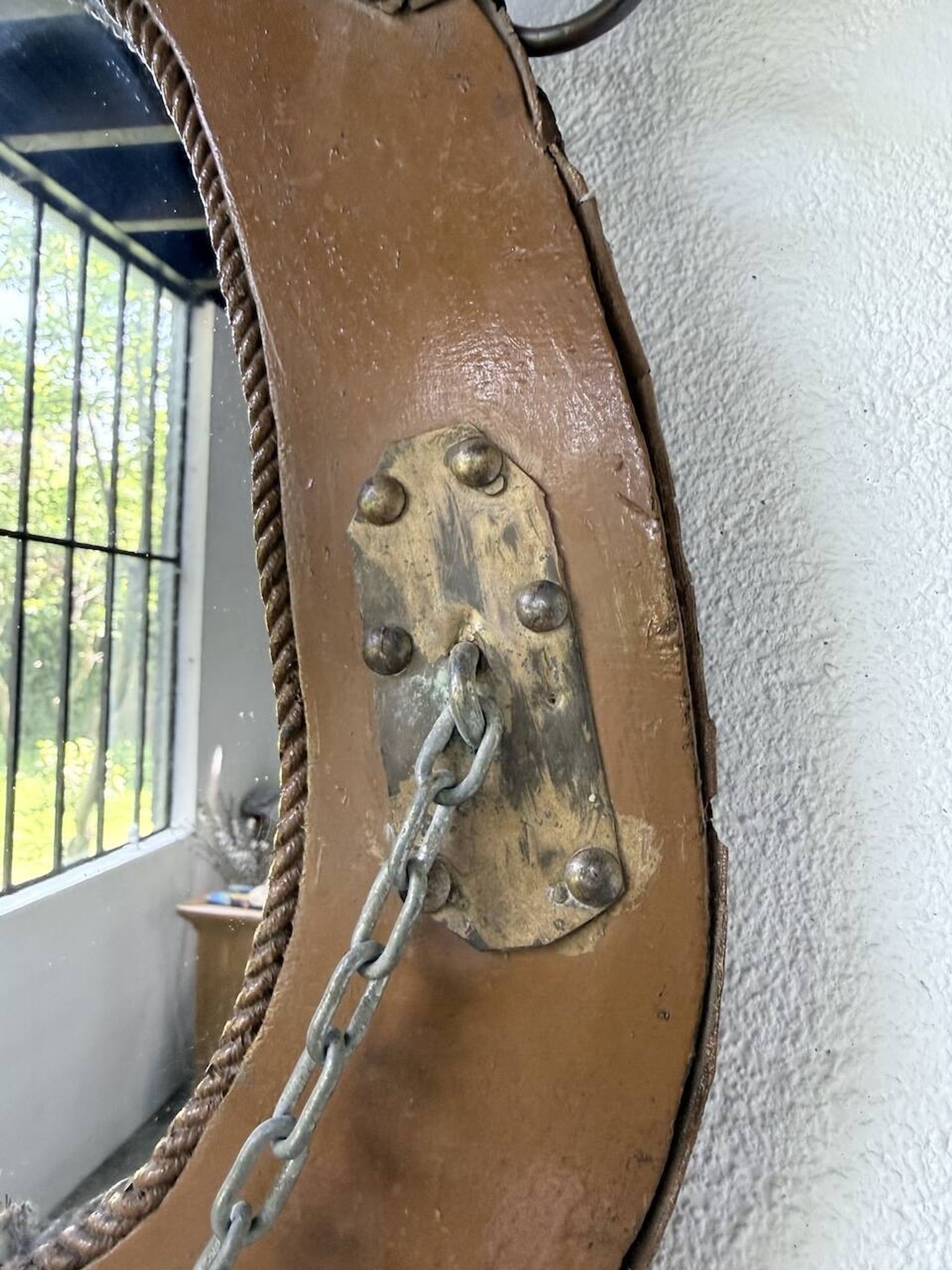 Brutalist handcrafted mirror "horse"