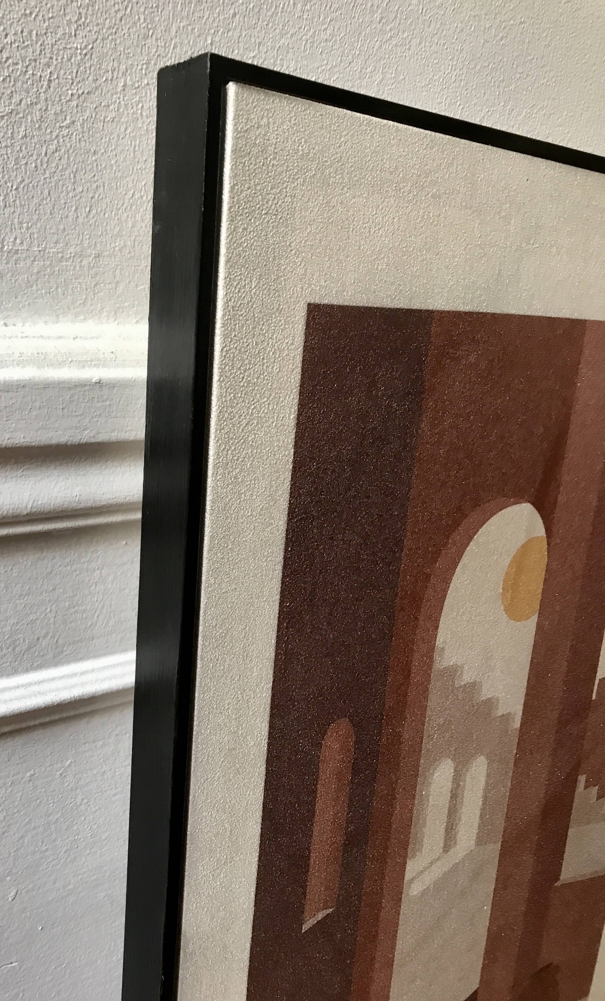 Framed canvas Riad Terra cotta