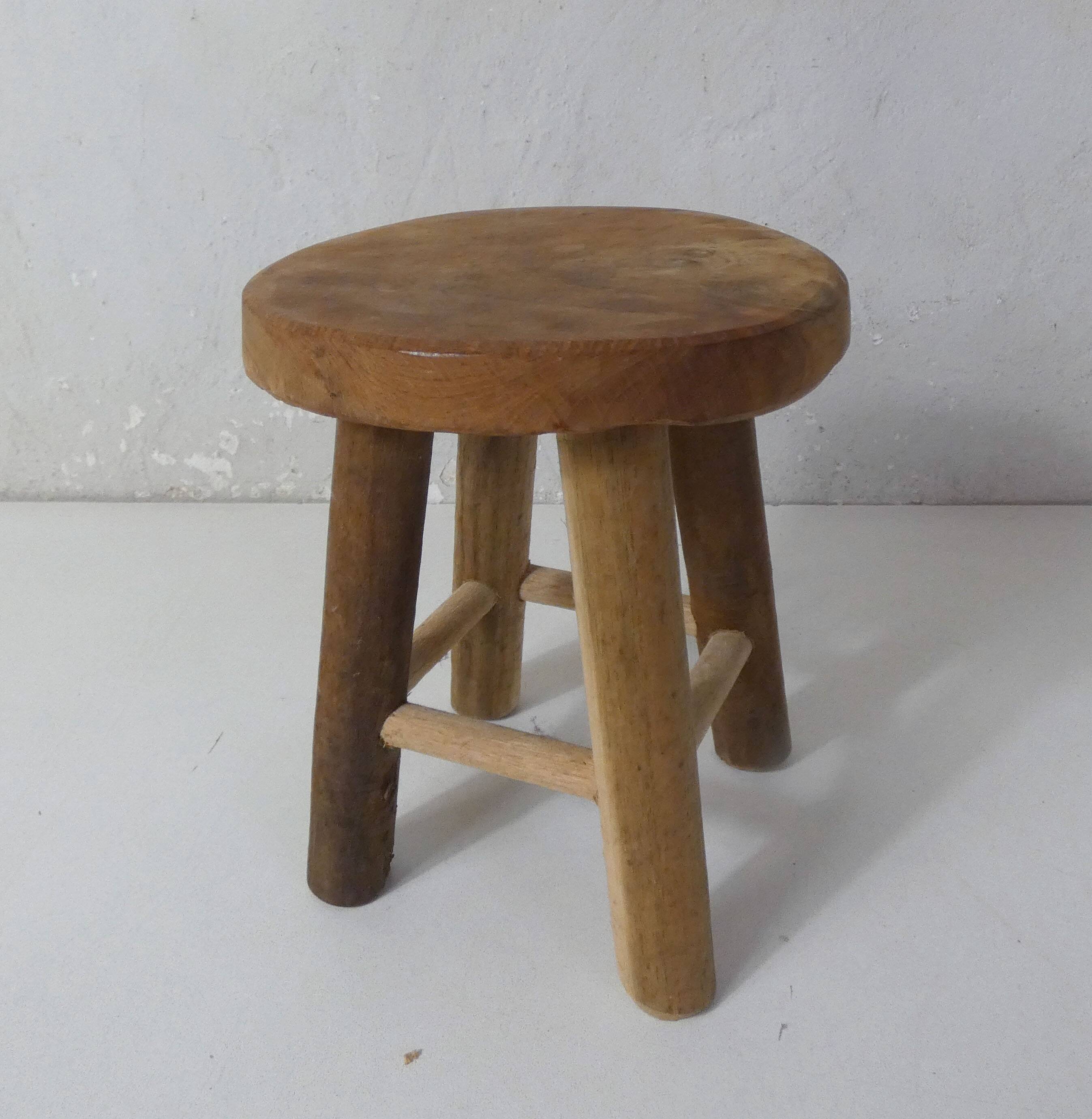 solid wood stool