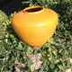 Mustard yellow vase of St Clement ceramics