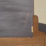 Art Deco mirror in walnut frame 126/88cm