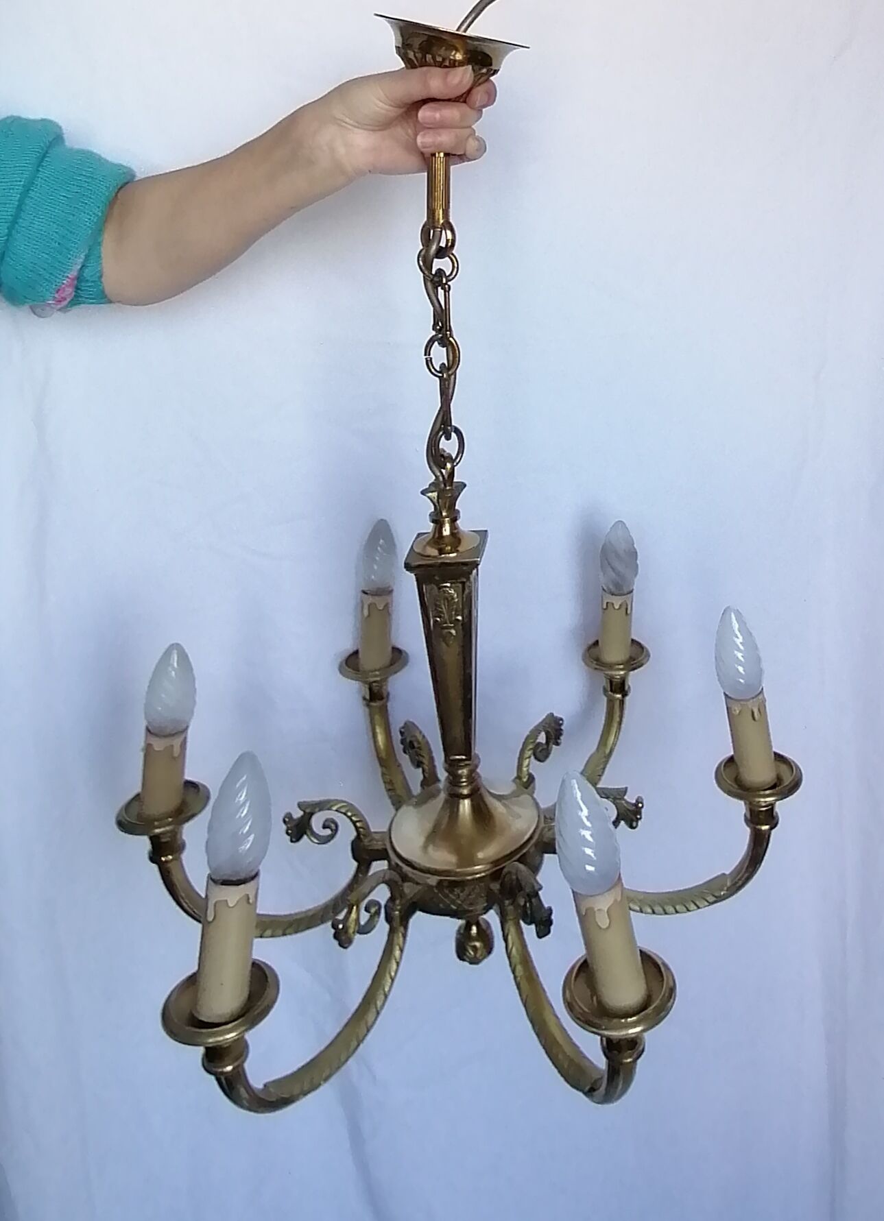Bronze chandelier