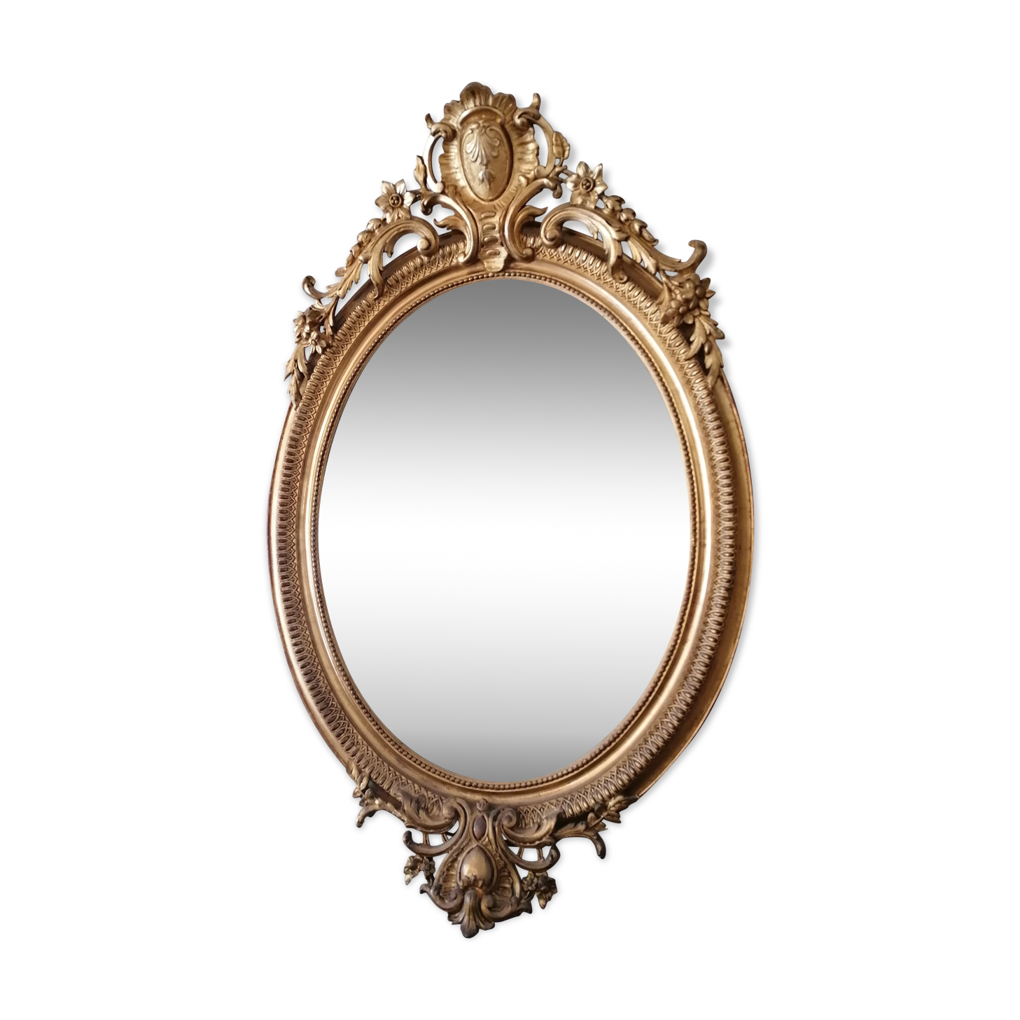 Mirror oval era 19th - 120 x 80cm