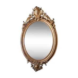 Miroir oval époque XIXe - 120 x 80cm