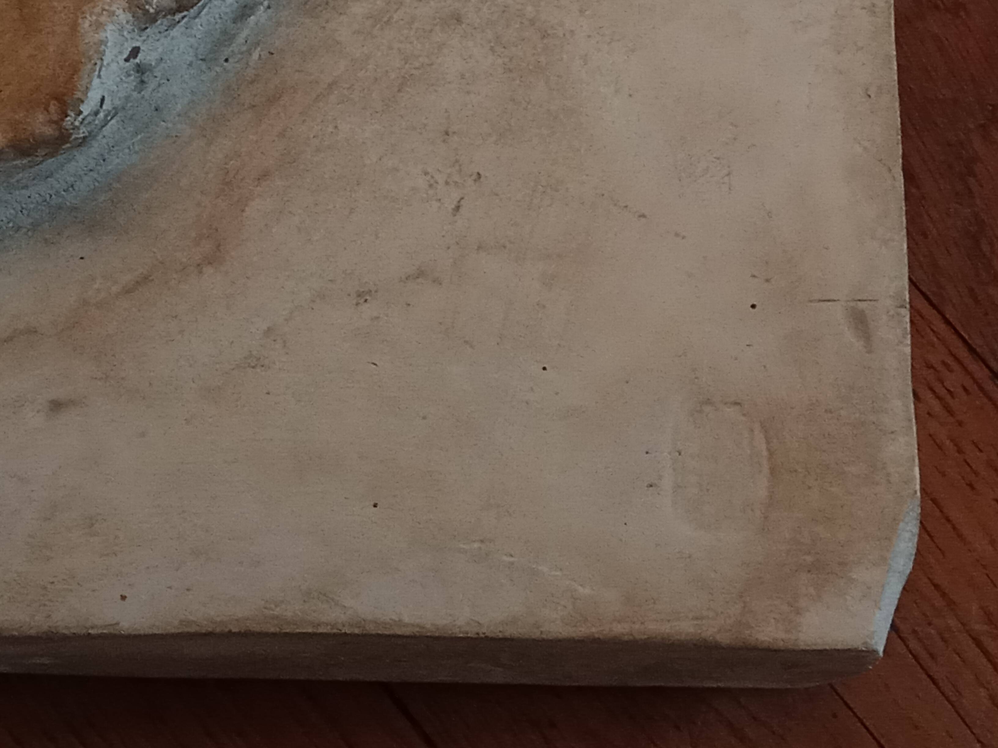 Ancien bas relief sculpture en plâtre Déesse Nike