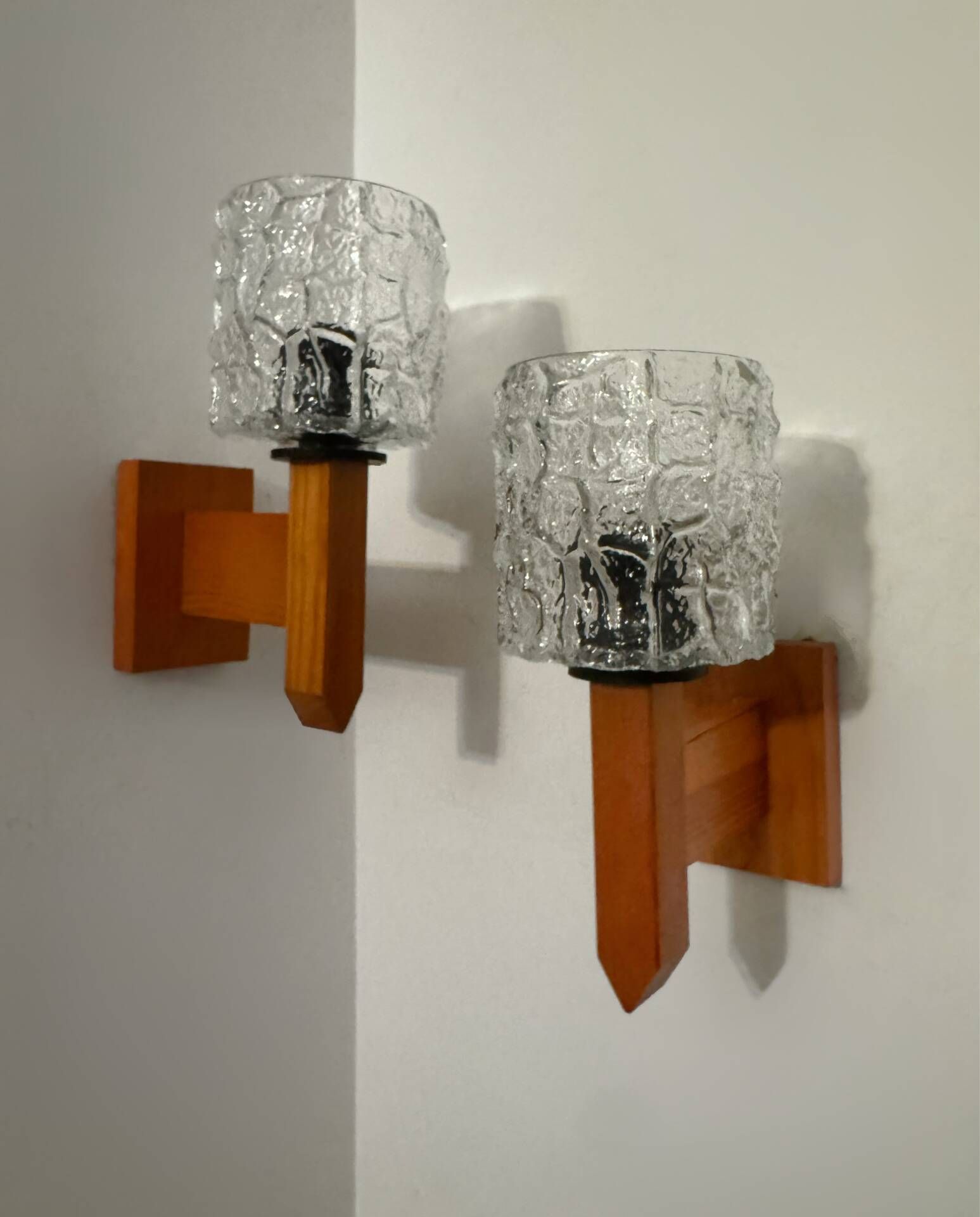 Appliques IKEA pin massif années 80
