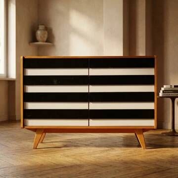 Buffet des années 50 modèle U453 par Jiří Jiroutek pour Interier Praha, années 1960, Tchécoslovaquie, 110 × 45 × 75 cm