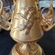 Pair of gilded bronze candlesticks