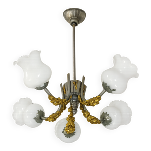 Lustre Art Nouveau vintage, - points
