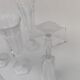 5 crystal champagne flutes from Baccarat, Malmaison model.