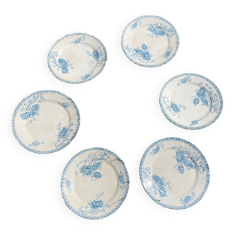 Set of 6 Terre de Fer dessert plates