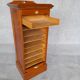 Filing cabinet with curtain and art nouveau desk