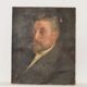 Portrait ancetre peinture sur toile