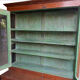 Vitrine meuble de metier commercant haute etroite bois teck