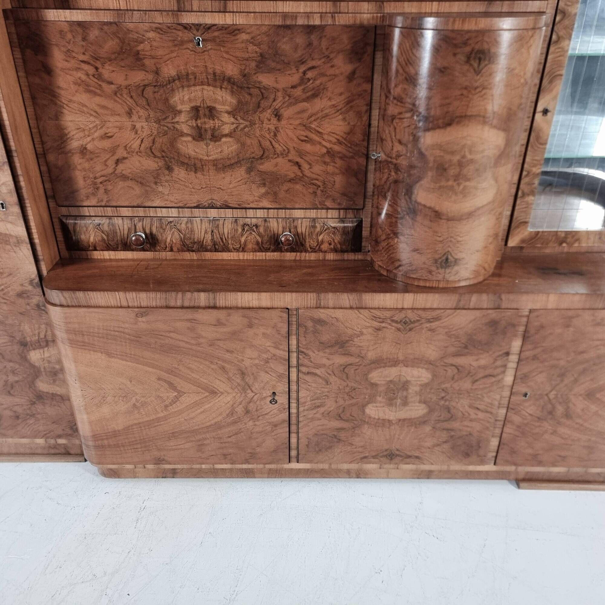 Art Deco Display Sideboard, 1940s