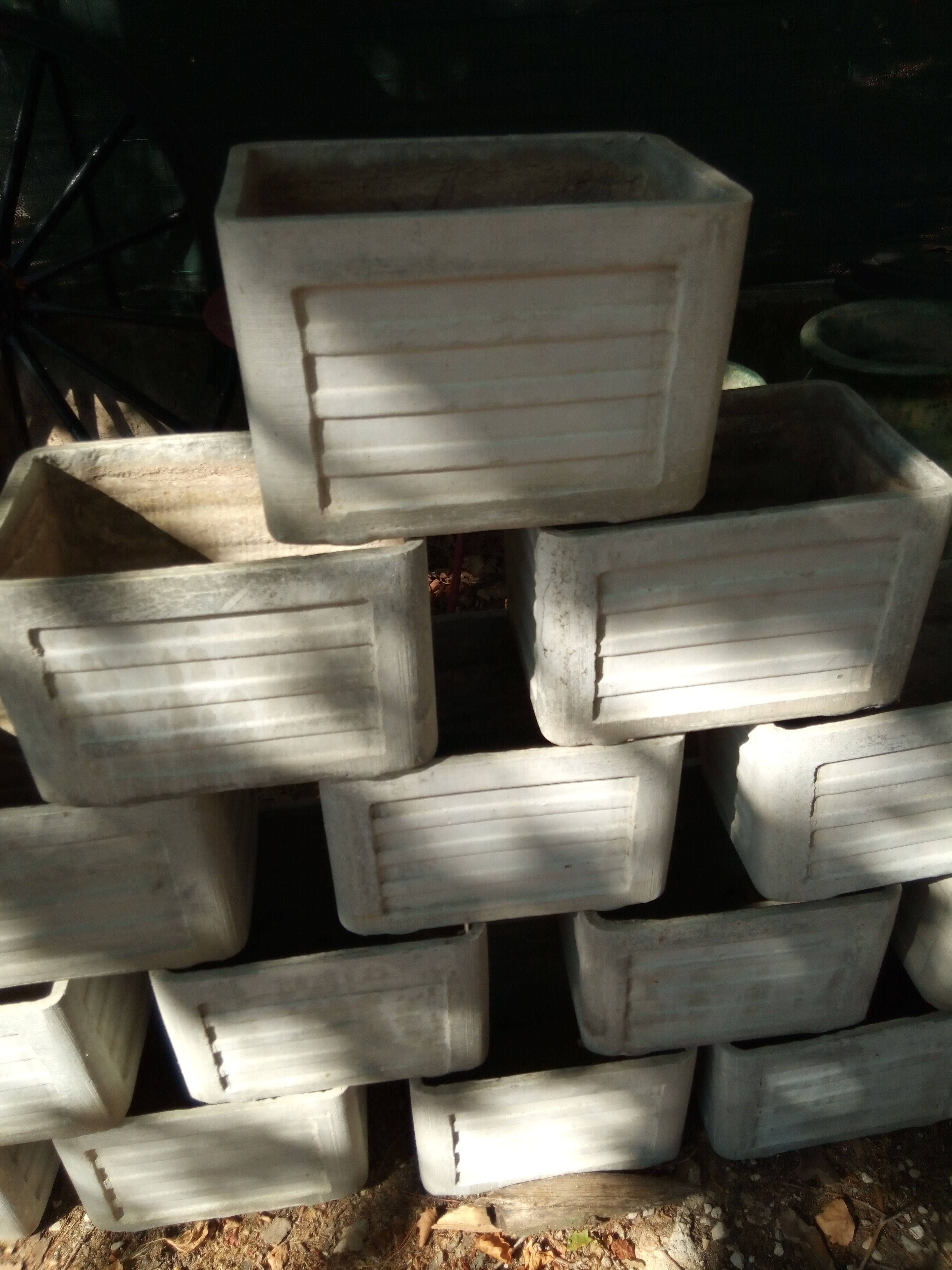 Lot of 15 planters from the 50 fibrociment, sneezes