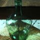 Bonbonne dame jeanne Viresa verre vert