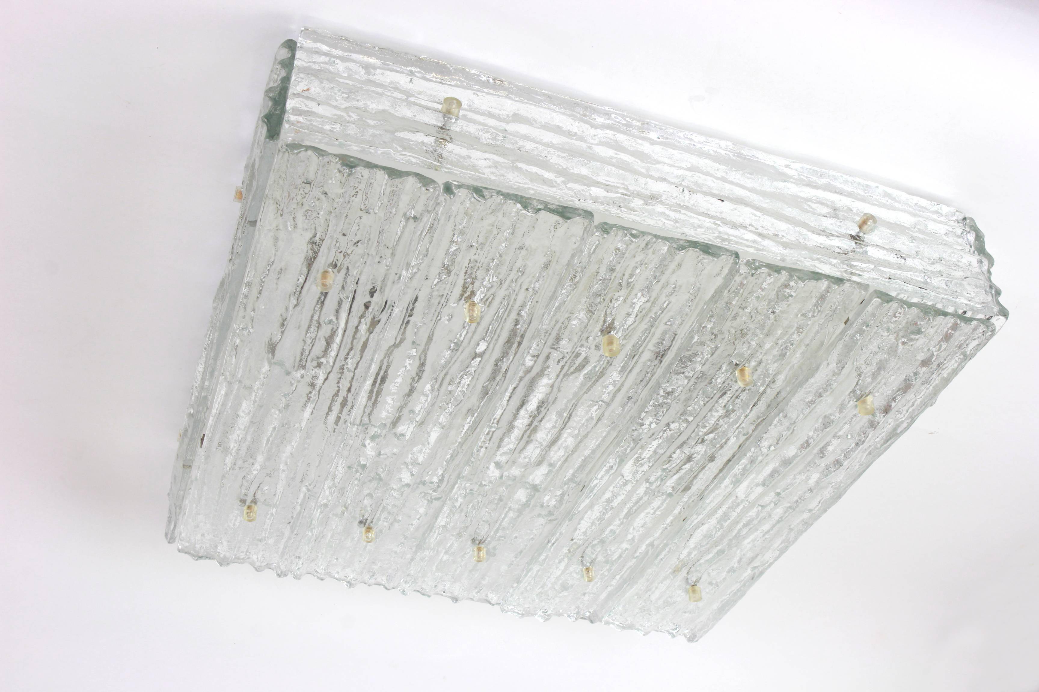 Murano glass ceiling lights by Kalmar, Austria, 1960s.