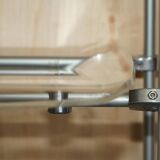 Metal and lucite folding chair, swivel backrest.