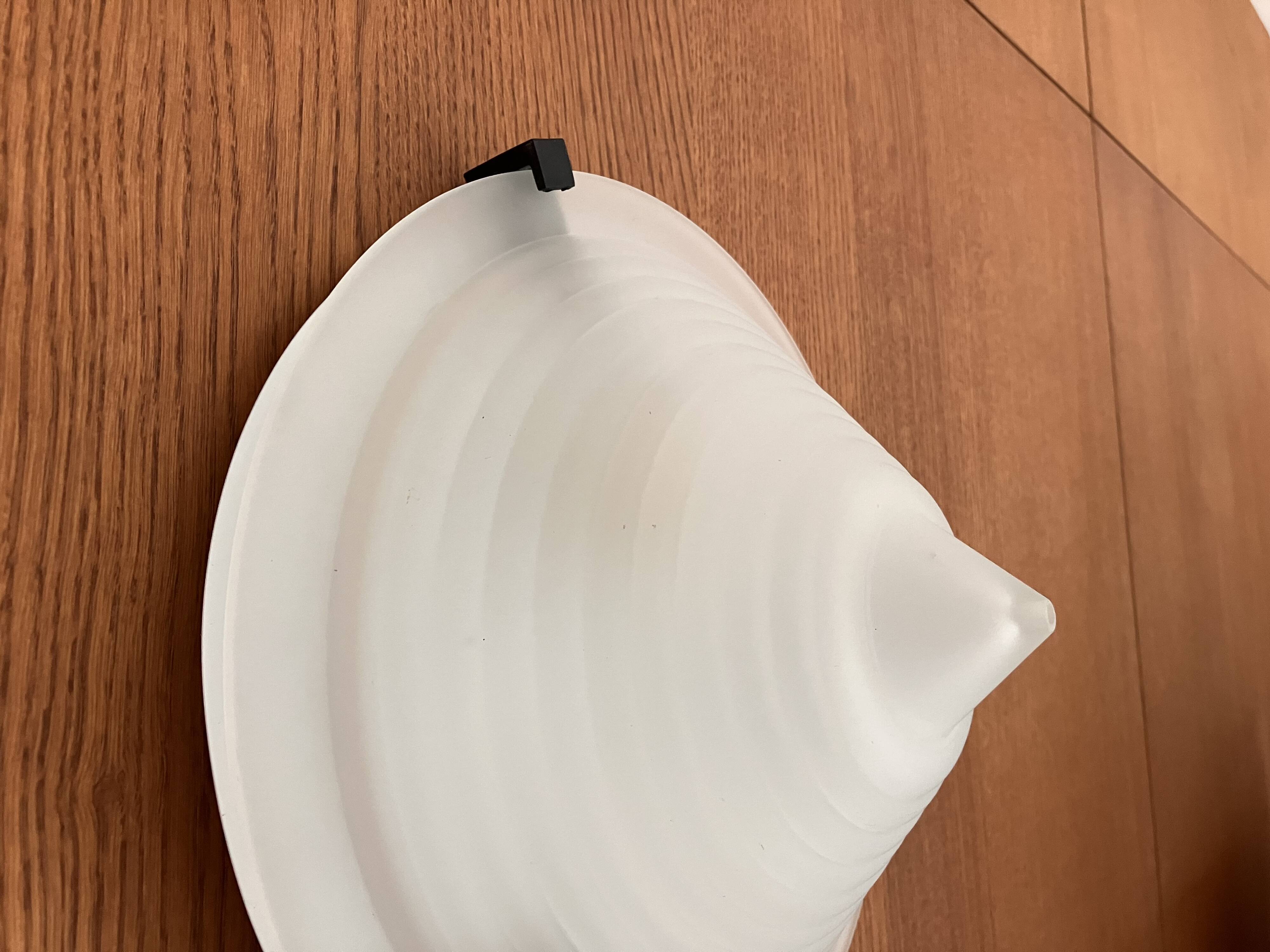 IKEA vintage ceiling light from the 80s in frosted glass, Memphis style.