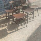Series of 6 chairs model "minuet" by Baumann around 1960