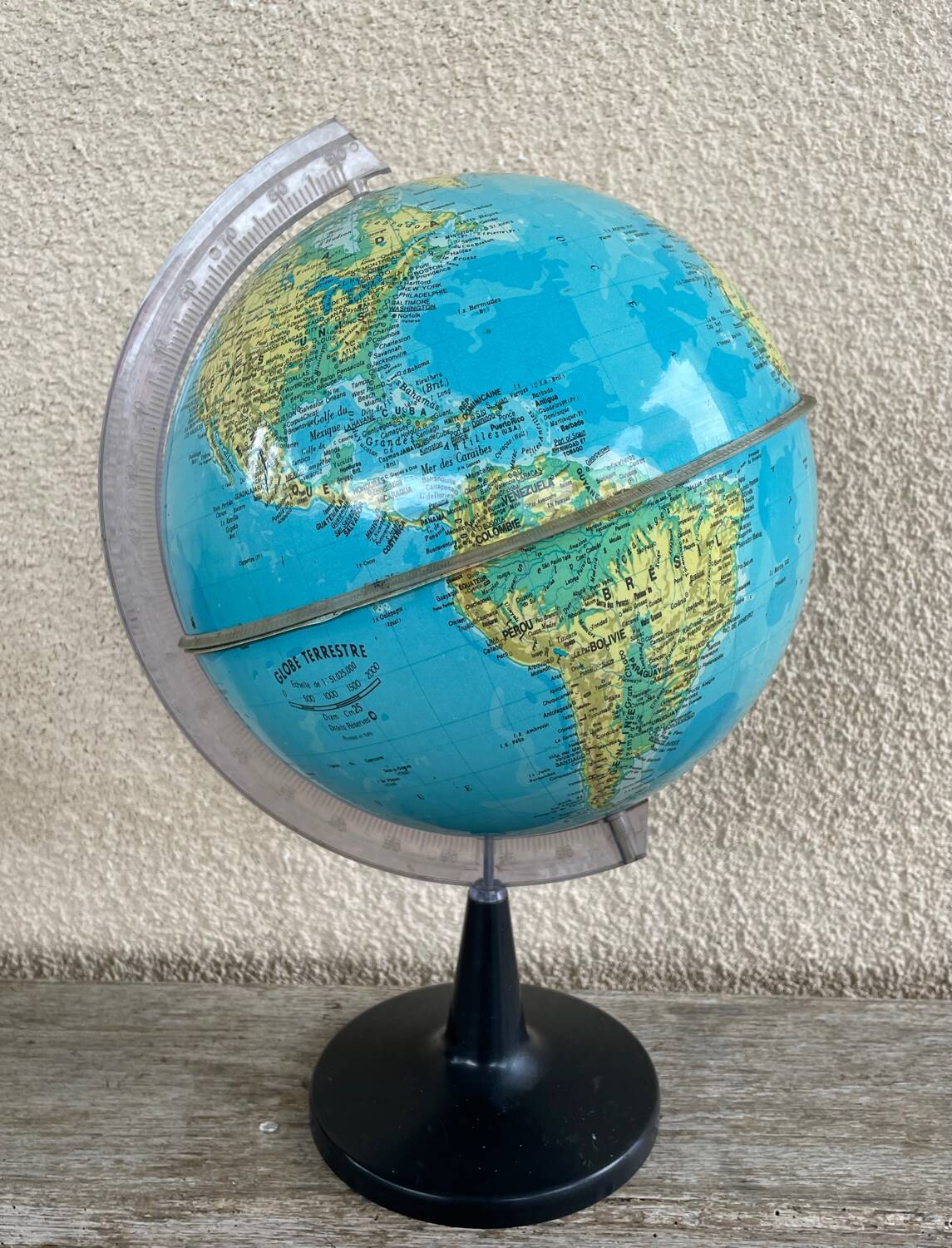 Vintage Plastic Globe Stand