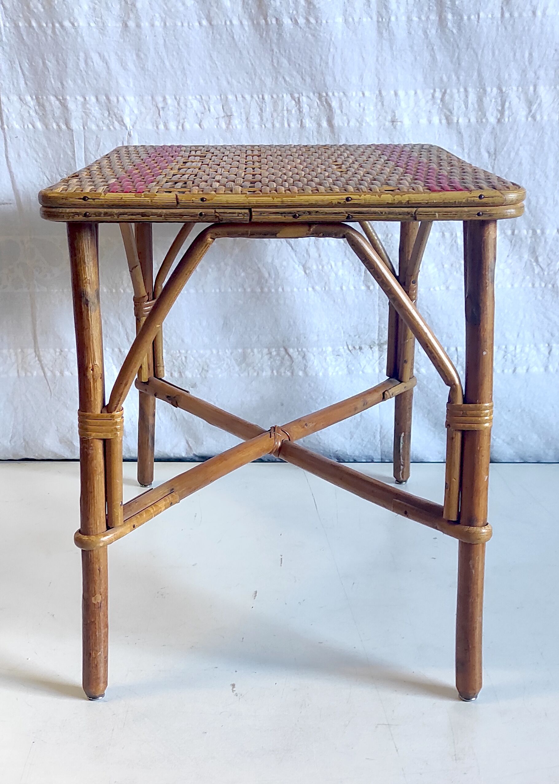 Rattan coffee table – 50s/60s