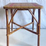 Rattan coffee table – 50s/60s