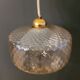 Smoked glass hanging lamp