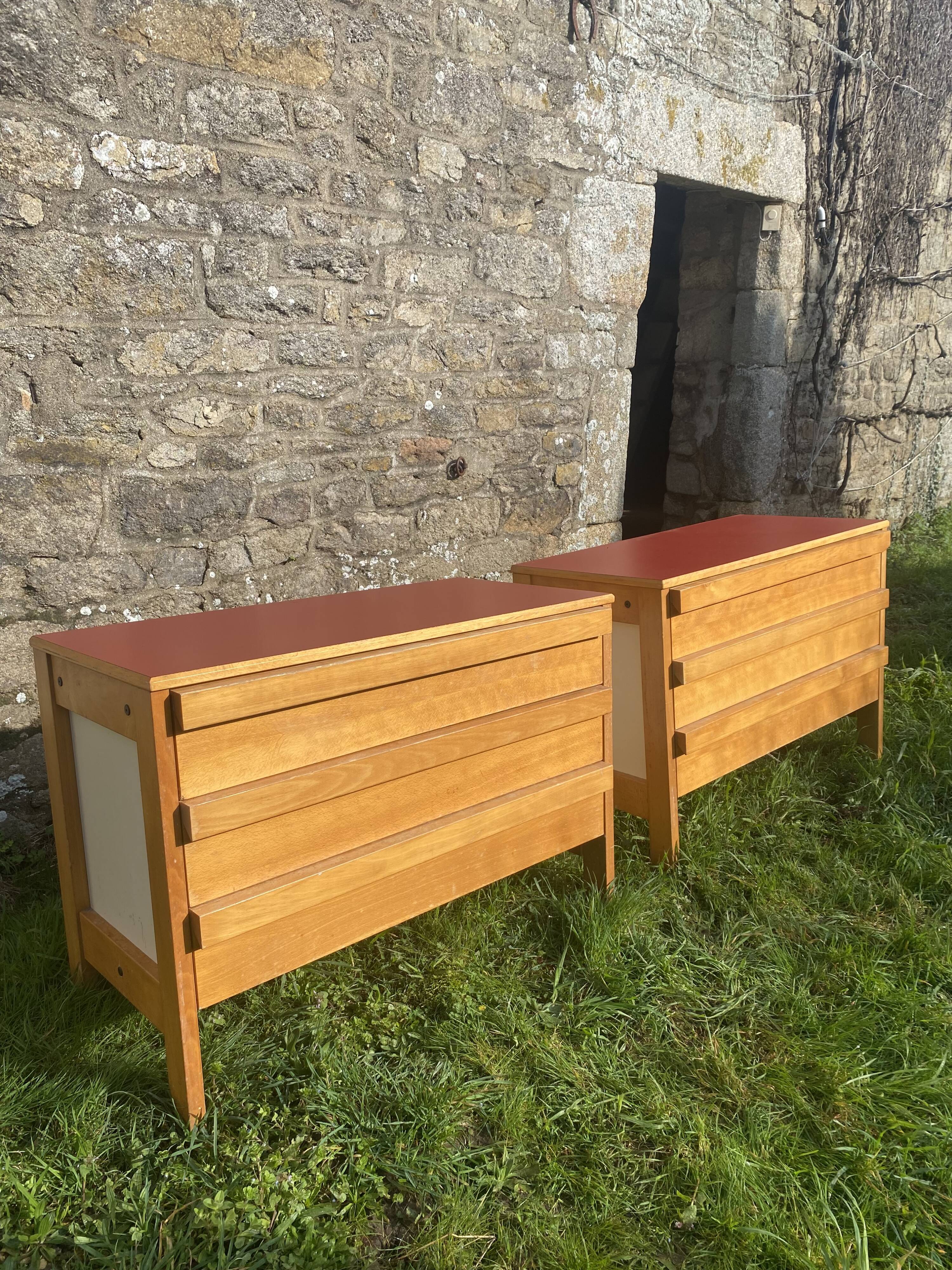 André Sornay (1902–2000) Pair of chests of drawers